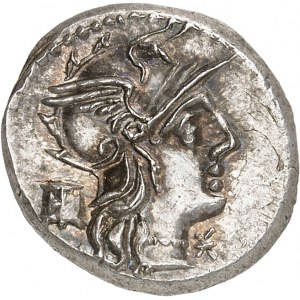ROMANISCHE REPUBLIK - ROMAN REPUBLIC M. Marcius Mn. f. Denier ND (134 v. Chr.), Rom.