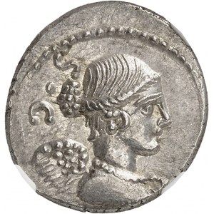 RÉPUBLIQUE ROMAINE - ROMAN REPUBLIC T. Carisius. Denier ND (46 av. J.-C.), Rome.
