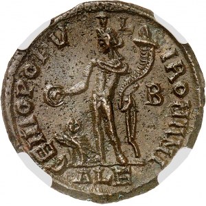 EMPIRE ROMAIN - ROMAN Domitius domitianus, usurpateur (297-298). Follis mai-août 297, Alexandrie, 2e officine.