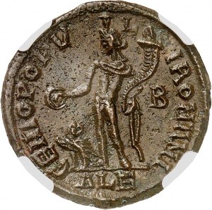 ROMAN EMPIRE - ROMAN Domitius domitianus, usurper (297-298). Follis May-August 297, Alexandria, 2nd dispensary.