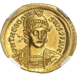 EMPIRE ROMAIN - ROMAN Théodose II (402-450). Solidus ND (408-420), Constantinople, 1ère officine.