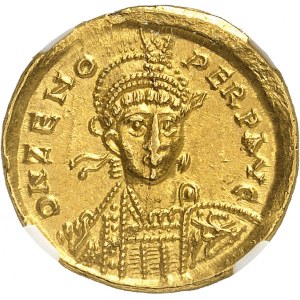 EMPIRE ROMAIN - ROMAN Zénon (476-491). Solidus ND, Atelier impérial non identifié.