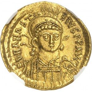 EMPIRE BYZANTIN - BYZANTINE Anastase Ier (491-518). Solidus 1er type ND, Constantinople, 8e officine.