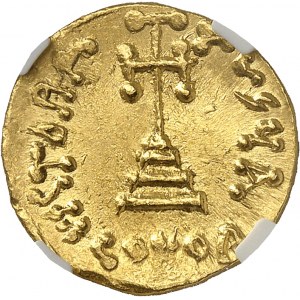 EMPIRE BYZANTIN - BYZANTINE Constantin IV (668-685). Solidus 4e type ND (681-685), Constantinople, 1ère officine.