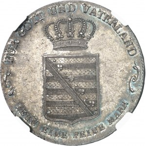 ALLEMAGNE - GERMANY Saxe-Cobourg-Saalfeld, Ernest (1806-1826). Thaler de convention 1817, Saalfeld.