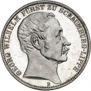 ALLEMAGNE - GERMANY Schaumbourg-Lippe, Georges Guillaume (1807-1860). Thaler 1860, B, Hanovre.