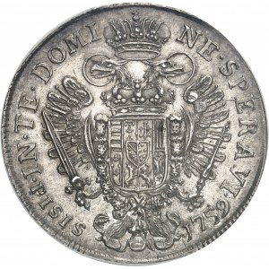 ITALIE - ITALY Toscane (Grand-duché de), François II de Lorraine (1737-1765). Francescone (4 fiorini ou 10 paoli) 1759, Florence.