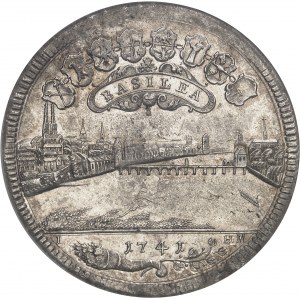 SUISSE - SWITZERLAND Bâle (Ville de). 2 thalers 1741 I-HM, Bâle.