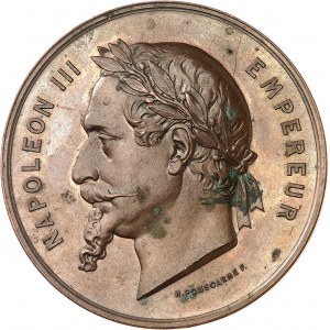 ALGÉRIE - ALGERIA Second Empire / Napoléon III (1852-1870). Médaille, prix de l’Exposition Universelle de Paris, par H. Ponscarme 1867, Paris.