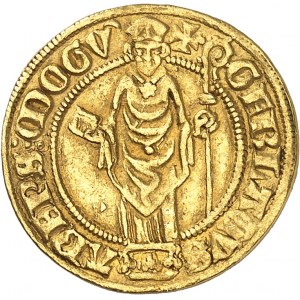 ALLEMAGNE - GERMANY Mayence (archevêché de), Gerlier (ou Gerlac) de Nassau (1346-1371). Florin d’or ND (1365-1371), Bingen.