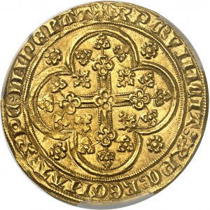 BELGIQUE - BELGIUM Flandres (comté de), Louis de Male (1346-1384). Écu d’or à la chaise et au lion ND (1346-1384), Gand ou Malines.