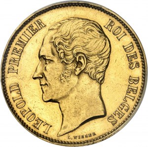 BELGIUM - BELGIUM Leopold I (1831-1865). Module de 100 francs en Or, marriage of the Duke and Duchess of Brabant 1853, Brussels.