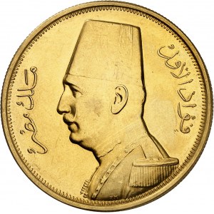 ÉGYPTE - EGYPT Fouad Ier (1917-1936). 500 piastres, Flan bruni (PROOF) AH 1348 - 1929, Londres.