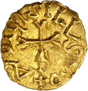 FRANKREICH / MEROVINGIEN - FRANKREICH / MEROVINGIAN Aquitanien, Antran, Audigisilus monétaire. Trémissis ND, Interamnis (Antran).