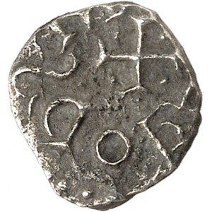 FRANCE / MÉROVINGIENS - FRANCE / MEROVINGIAN Aquitaine, Uzerche. Denier au buste stylisé sur un A, légende dérivée d’VSERCA ND (675-750), Uzerche.