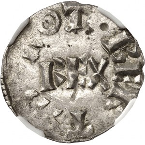 FRANCE / CAPÉTIENS - FRANCE / ROYAL Robert II (996-1031). Denier ND, Paris.