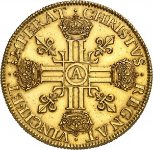 FRANCE / CAPÉTIENS - FRANCE / ROYAL Louis XIII (1610-1643). Essai de dix louis d’or (100 livres) à la tête laurée 1640, A, Paris.