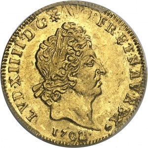 FRANCE / CAPÉTIENS - FRANCE / ROYAL Louis XIV (1643-1715). Demi-louis aux huit L et aux insignes, réformation 1702, A, Paris.