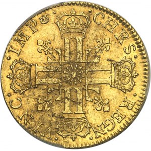 FRANCE / CAPÉTIENS - FRANCE / ROYAL Louis XIV (1643-1715). Double louis d’or au soleil 1710, D, Lyon.