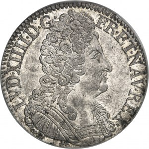 FRANKREICH / KAPITÄTEN - FRANKREICH / KÖNIG Ludwig XIV. (1643-1715). Ecu aux trois couronnes 1711, T, Nantes.