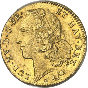 FRANCE / CAPÉTIENS - FRANCE / ROYAL Louis XV (1715-1774). Double louis d’or au bandeau 1746, BB, Strasbourg.