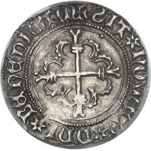 FRANCE / FÉODALES - FRANCE / FEUDAL Dauphiné, Viennois (dauphins du), Louis (XI) (1440-1456). Gros de Roi, 1er type ND (c.1455), Romans.