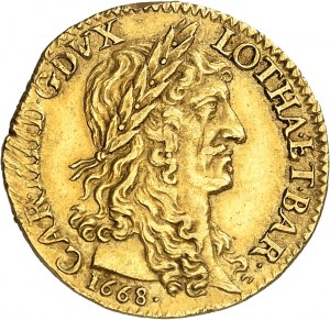 FRANCE / FÉODALES - FRANCE / FEUDAL Lorraine (Duchy of), Charles IV (1625-1675). Charles d'Or 1668, Nancy.