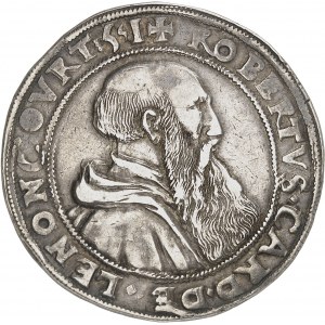 FRANCE / FÉODALES - FRANCE / FEUDAL Metz (évêché de), Robert de Lenoncourt (1551-1555). Thaler 1551, Vic-sur-Seille.