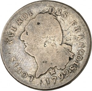 FRANCE / CAPÉTIENS - FRANCE / ROYAL Constitution (1791-1792). 30 sols FRANÇOIS 1792, 1st semester - Year 4, MA, Marseille.