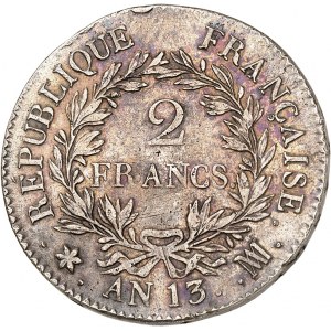 FRANCE - FRANCE Premier Empire / Napoléon Ier (1804-1814). 2 francs calendrier révolutionnaire An 13 (1805), MA, Marseille.