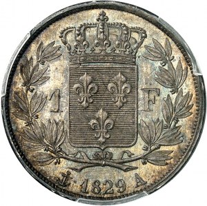 FRANCE - FRANCE Charles X (1824-1830). 1 franc 1829, A, Paris.