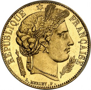 FRANCE - FRANCE IIe République (1848-1852). 20 francs Cérès, Flan bruni (PROOFLIKE) 1850, A, Paris.