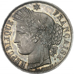 FRANCE - FRANCE IIe République (1848-1852). 5 francs Cérès 1849, A, Paris.