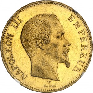 FRANCE - FRANCE Second Empire / Napoléon III (1852-1870). 100 francs bare head 1857, A, Paris.