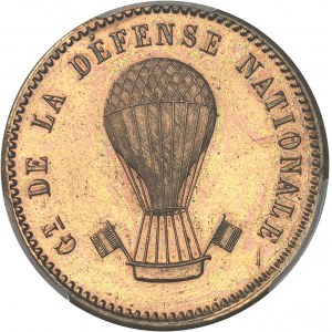 FRANCE - FRANCE Gouvernement de Défense Nationale (1870-1871). 10 centimes au ballon, Frappe spéciale (SP) 1870, A, Paris.