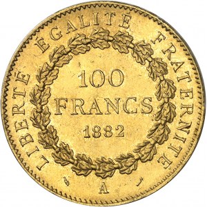 FRANCE - FRANCE IIIe République (1870-1940). 100 francs Génie 1882, A, Paris.