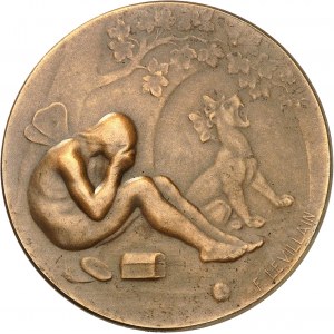 FRANCE - FRANCE IIIe République (1870-1940). Médaille, Junon et Psyché par Fernand Levillain, SAMF n° 122 1899, Paris.