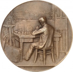 FRANCIE - FRANCIE Třetí republika (1870-1940). Médaille, la Glyptique ou la gravure en médailles Georges Dupré, SAMF n° 106 1902, Paris.