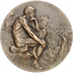 FRANCE - FRANCE IIIe République (1870-1940). Médaille, La Joie de vivre par Raoul Lamourdedieu, SAMF n° 150 1906, Paris.