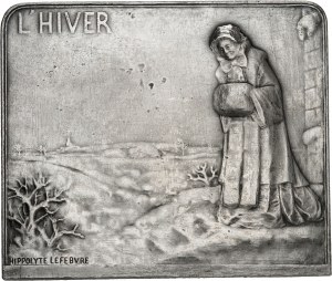 FRANCE - FRANCE IIIe République (1870-1940). Medal, Printemps et Hiver by Hippolyte Lefebvre, SAMF n° 11 1909, Paris.