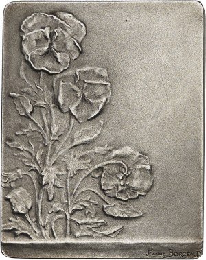 FRANCE - FRANCE IIIe République (1870-1940). Plaque, Meditation, by J. Borgeaud ND (1904), Paris.