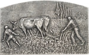 FRANCIA - FRANCIA Terza Repubblica (1870-1940). Medaglia, Agricoltura, di L. Coudray ND (1904), Parigi.