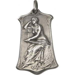 FRANCE - FRANCE IIIe République (1870-1940). Breloque, Congrès artistique international, par F. Vernon 1912, Paris (Paul Leclère).