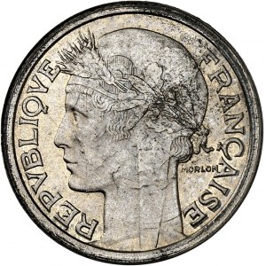 FRANCE - FRANCE État Français (1940-1944). Essai de 1 franc Morlon en zinc, Frappe spéciale (SP) 1941, Paris.