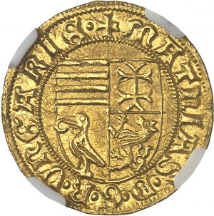 HONGRIE - HUNGARY Mathias Corvin Ier (1458-1490). Florin (goldgulden) ND (1467), Nagybánya (Baia Mare / Neustadt).