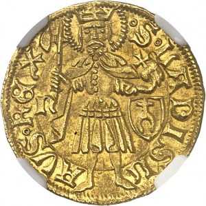 HONGRIE - HUNGARY Mathias Corvin Ier (1458-1490). Florin (goldgulden) ND (1467), Nagybánya (Baia Mare / Neustadt).