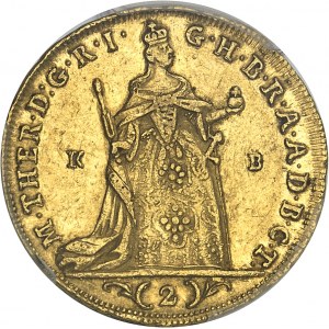HONGRIE - HUNGARY Marie-Thérèse (1740-1780). 2 ducats 1764, KB, Kremnitz (Körmöcbánya).