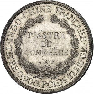 INDOCHINE - INDOCHINA IIIe République (1870-1940). Piastre 1889, A, Paris.