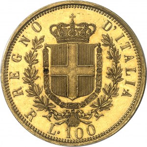 ITALY - ITALY Victor-Emmanuel II (1861-1878). 100 lira 1878, R, Rome.