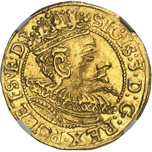 POLOGNE - POLAND Sigismond III Vasa (1587-1632). Ducat 1597 PK, Gdansk (Dantzig).